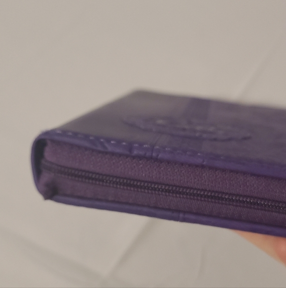 Faith Zip Journal / Notebook Royal Purple - Picture 6 of 7